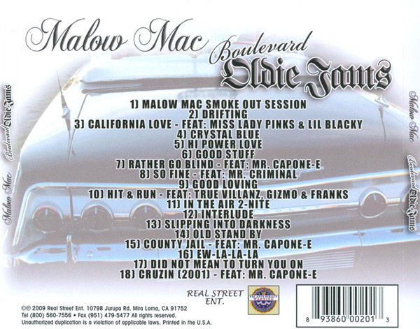 Malow Mac - Boulevard Oldie Jams Chicano Rap